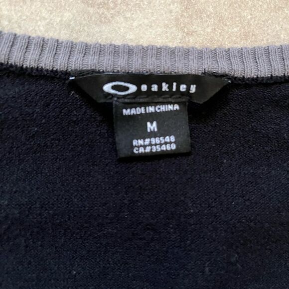 Oakley black and grey V neck sweater - Picture 4 of 6